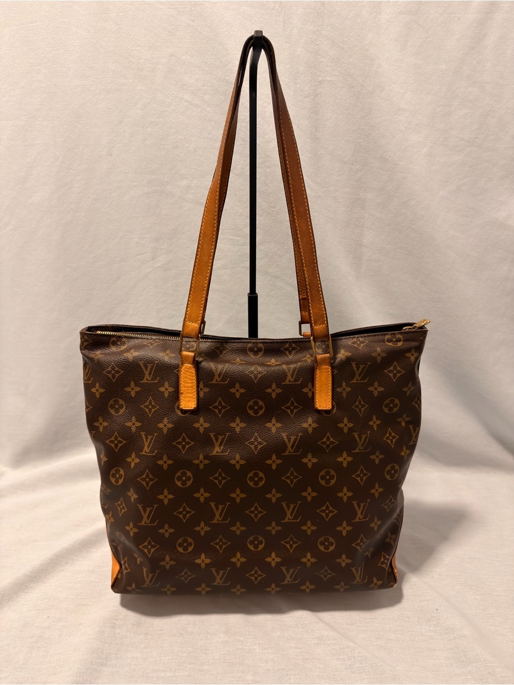 Louis Vuitton Monogram Cabas Mezzo Tote Shoulder Bag Brown - Picture 2 of 15